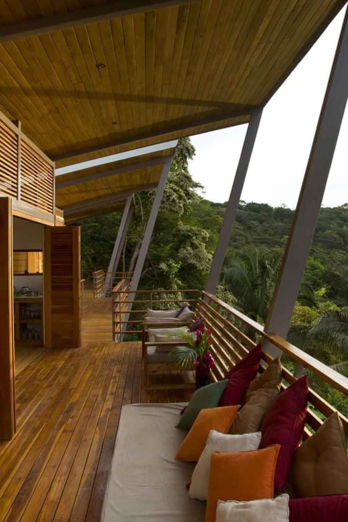 Tropical houses in costa rica santa teresa balcony with a view