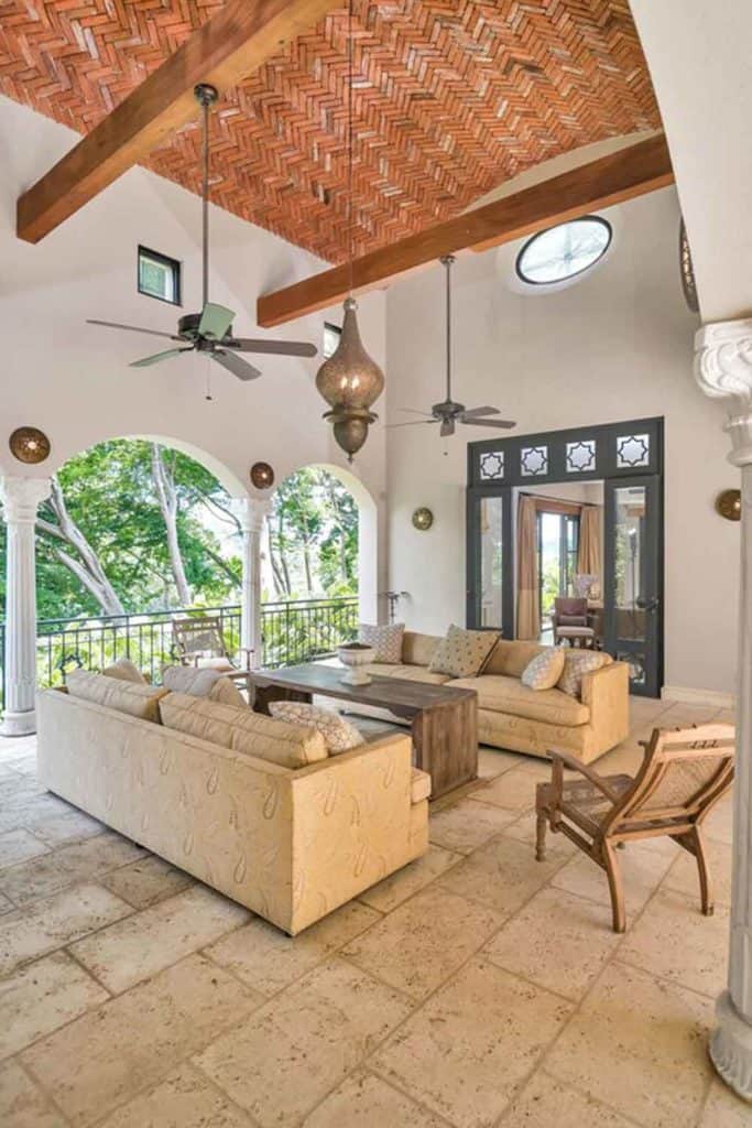 Tropical houses in costa rica peninsula papagayo living room