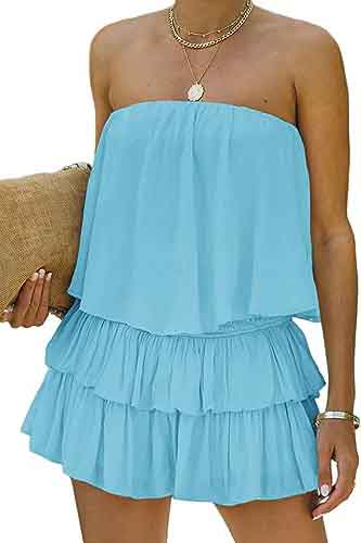 Tropical Outfit Blue Romper