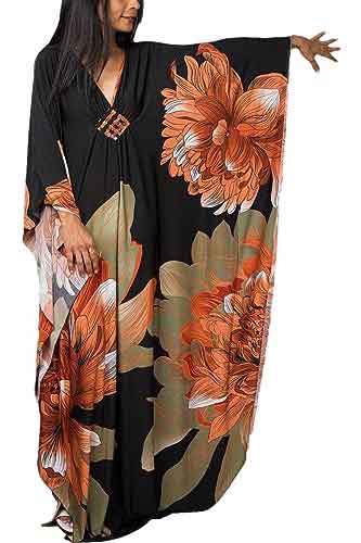 Tropical Outfit Flower Kaftan