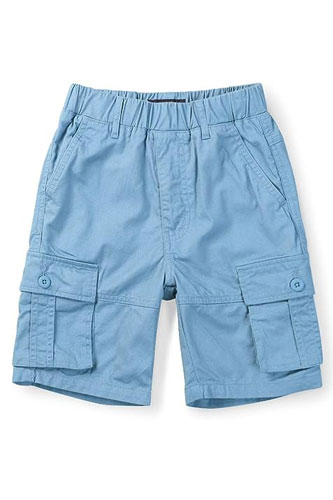 Tropical Outfit For Boys Blue Cargo Shorts