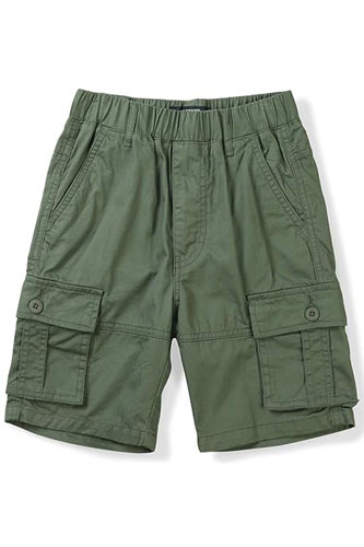 Tropical Outfit For Boys Green Cargo Shorts