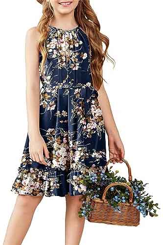 Tropical Outfit For Girls Floral Dress