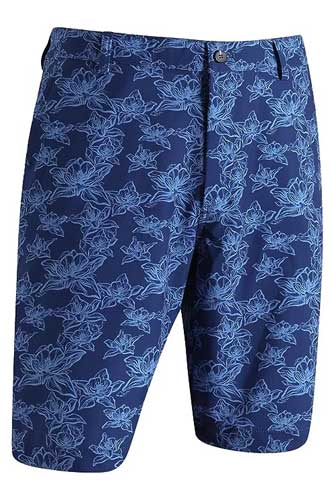 Tropical Outfit For Men Blue Patterned Shorts