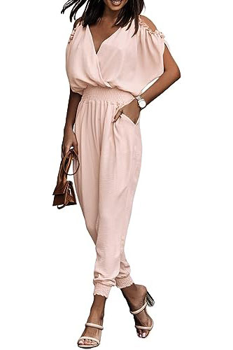 Tropical Outfit Pink Jumpsuit