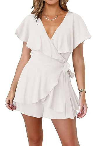 Tropical Outfit White Romper