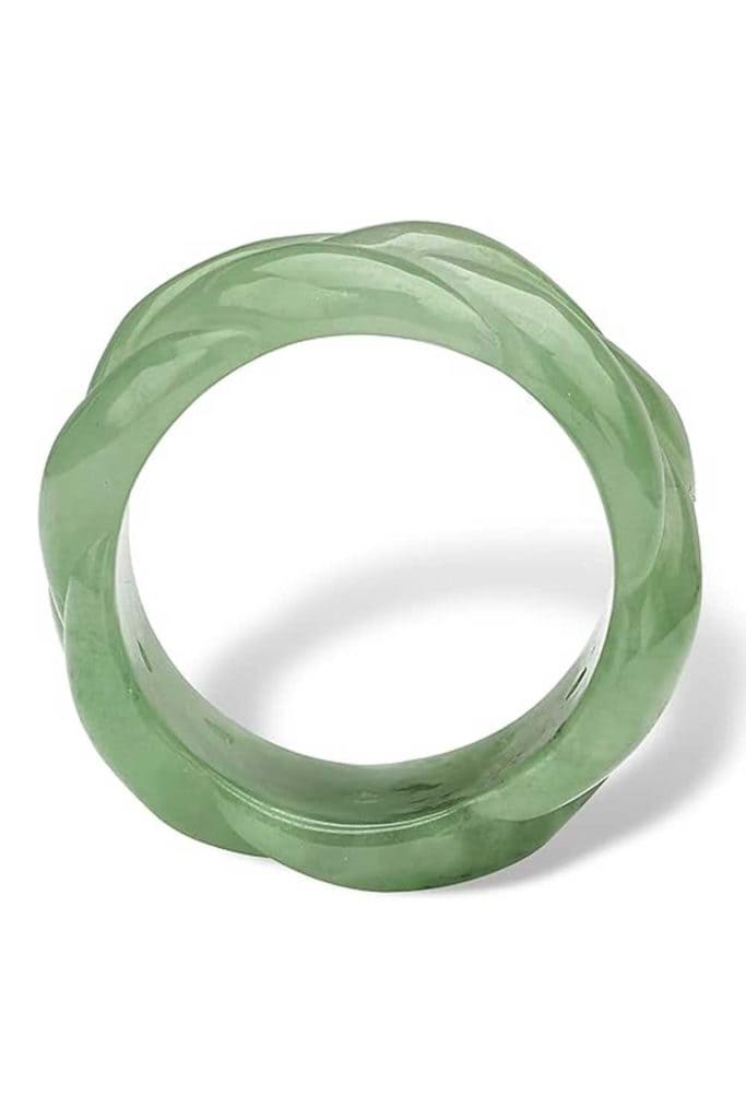 Beachy Jewelry Green Jade Ring