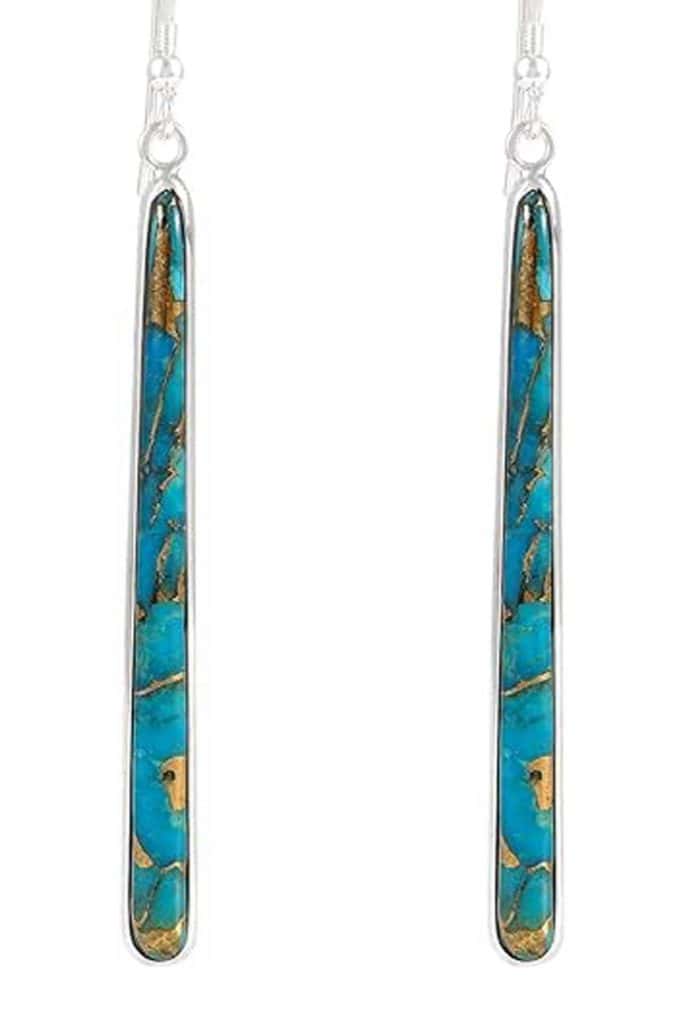 Beachy Jewelry Turquoise Large Earrings