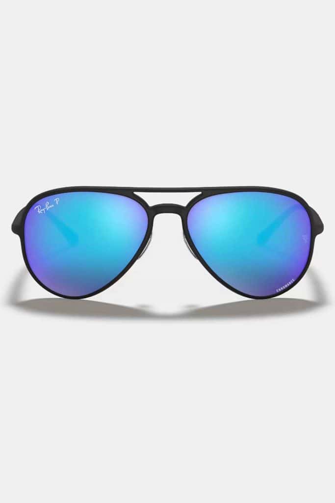 Coastal Glasses Ray Ban Chromance Aviator Sunglasses Blue