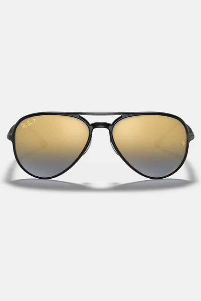 Coastal Glasses Ray Ban Chromance Aviator Sunglasses Gold