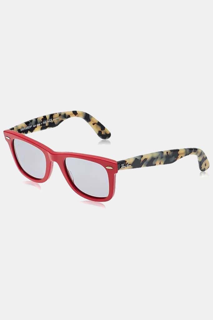 Coastal Glasses Ray Ban Original Wayfarer Polarized Red Square Sunglasses