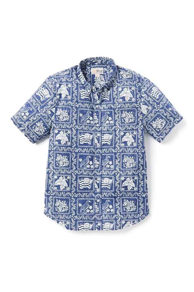 Tropical Shirts For Men Blue Hawaiian Shirt