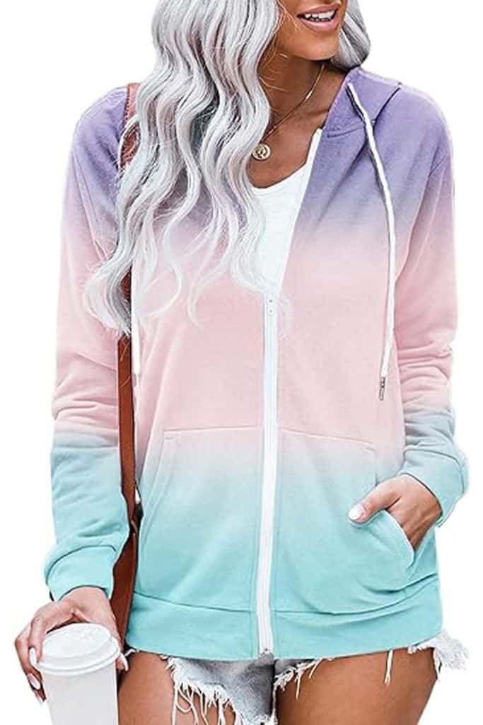 Beach Sweatshirts For Women Rainbow Hoodie