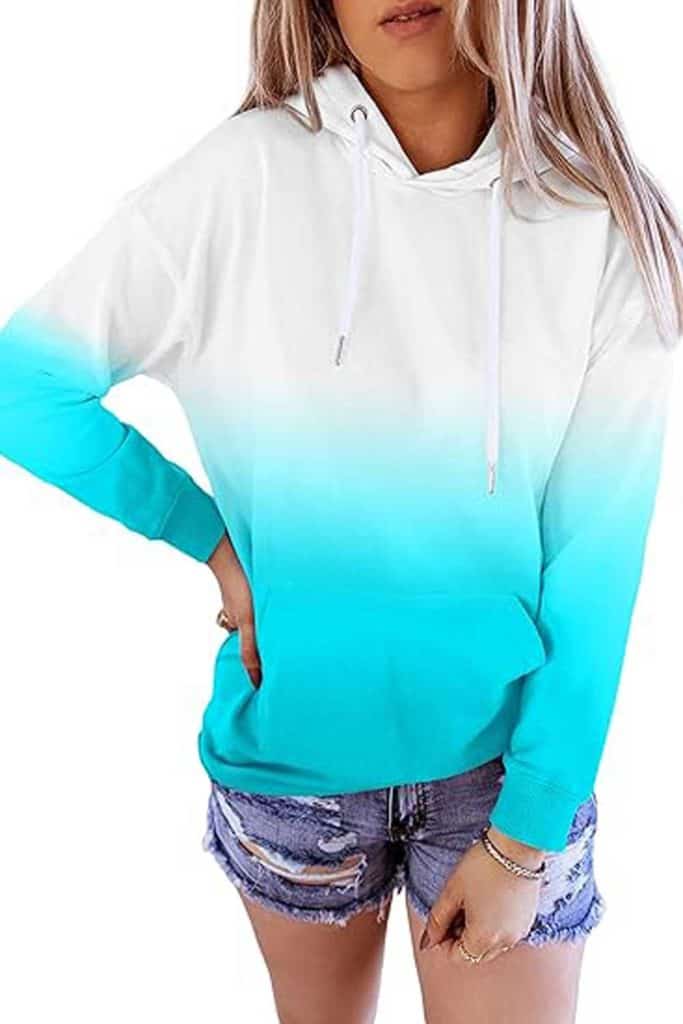 Beach Sweatshirts For Women Turquoise Hoodie