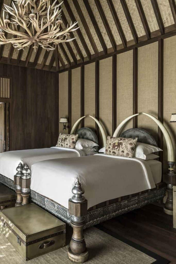 Four Seasons Thailand Four Seasons Golden Triangle Explorers Lodge Twin Bedroom