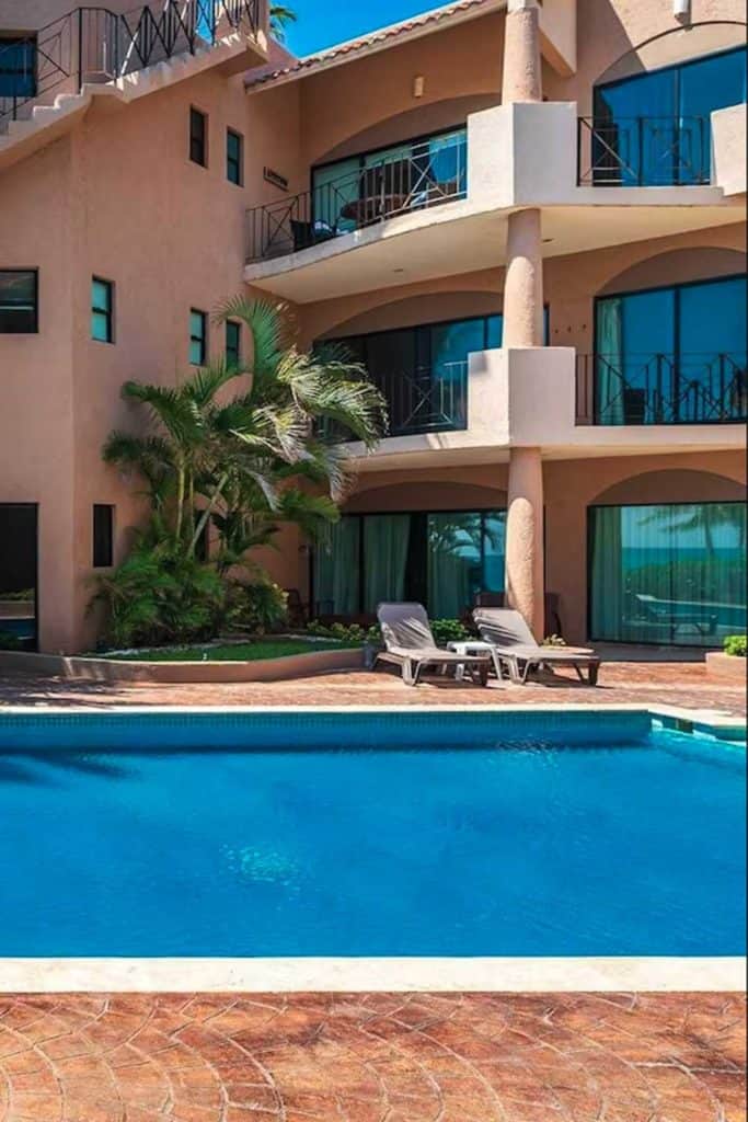 Apartments For Rent In Playa Del Carmen Condo Quinta Avenida Exterior Pool View