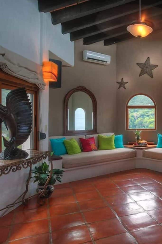 Puerto Vallarta Vacation Rentals Mismaloya Villa Living Area