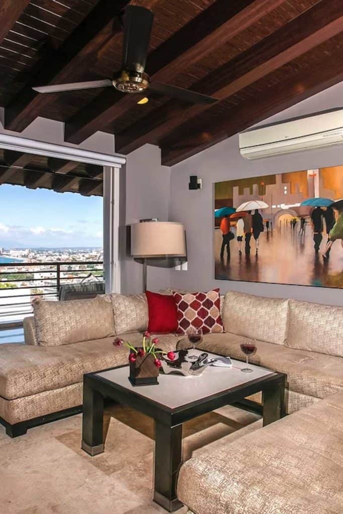 Puerto Vallarta Vacation Rentals Romantic Zone Penthouse Living Room