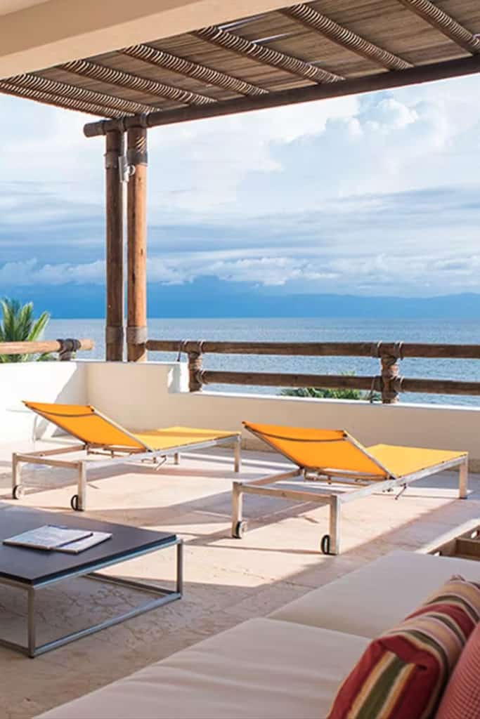 Punta Mita Rentals Los Veneros Beachfront Condo Loungers