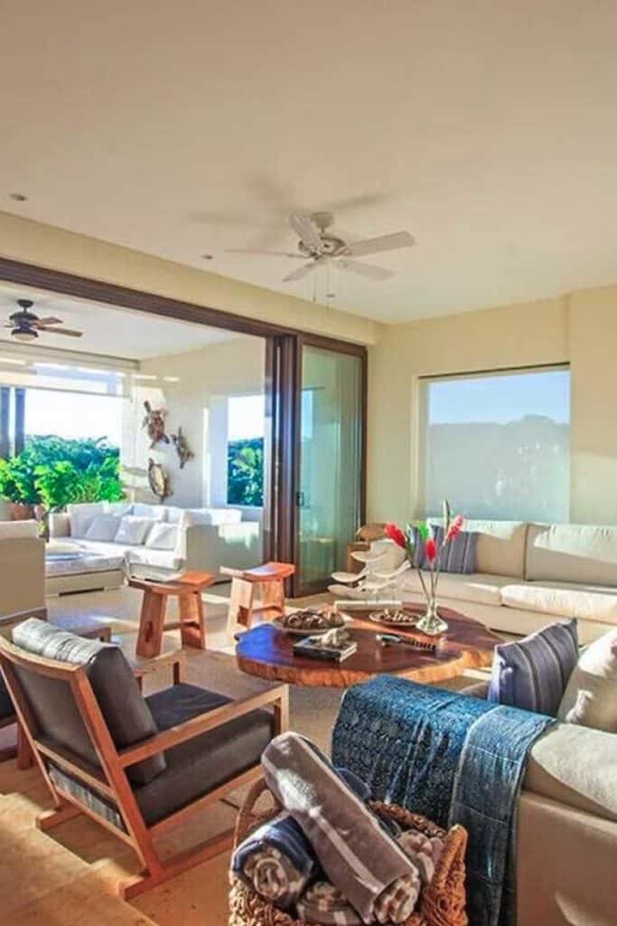 Punta Mita Rentals Los Veneros Condo Living Area