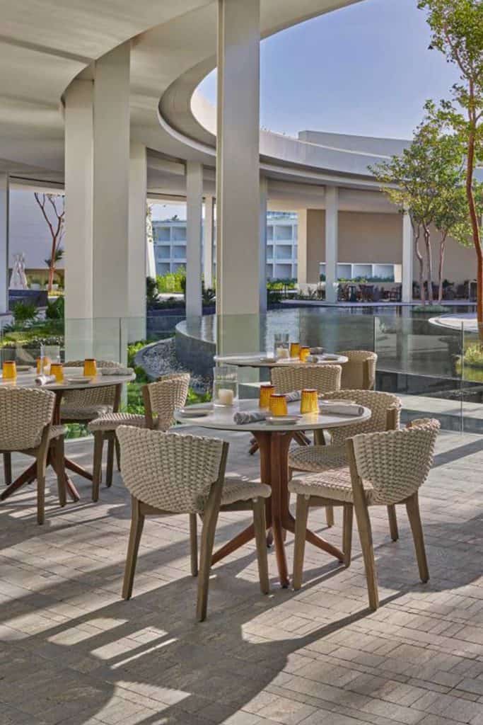 St Regis Riviera Maya Chaya Restaurant Terrace View